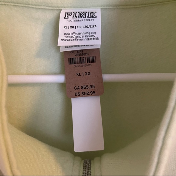 Pink FLEECE OVERSIZED QUARTER-ZIP SWEATSHIRT - Picture 4 of 4